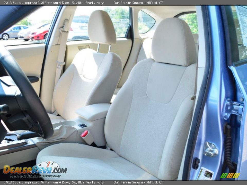 2013 Subaru Impreza 2.0i Premium 4 Door Sky Blue Pearl / Ivory Photo #14