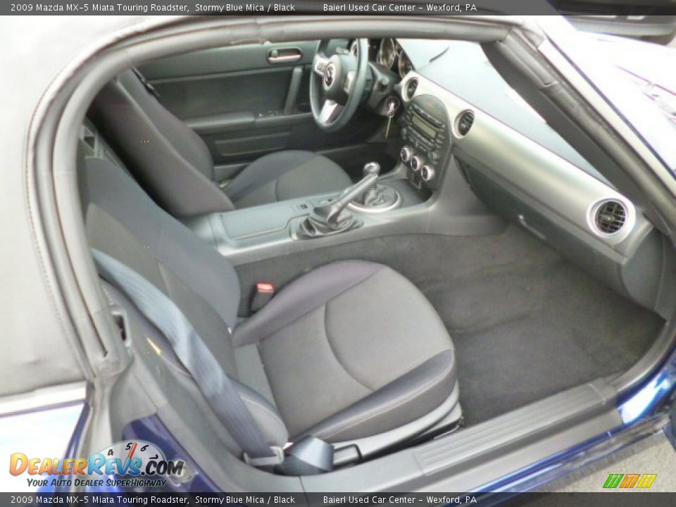 2009 Mazda MX-5 Miata Touring Roadster Stormy Blue Mica / Black Photo #10