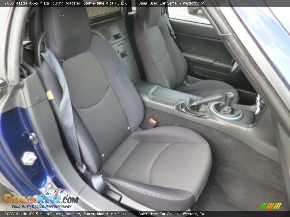 2009 Mazda MX-5 Miata Touring Roadster Stormy Blue Mica / Black Photo #12