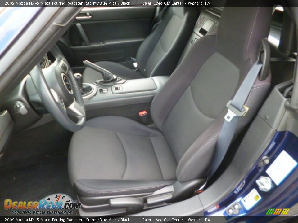 2009 Mazda MX-5 Miata Touring Roadster Stormy Blue Mica / Black Photo #13