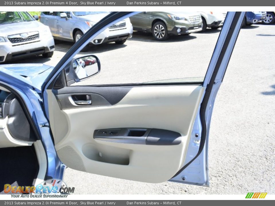 2013 Subaru Impreza 2.0i Premium 4 Door Sky Blue Pearl / Ivory Photo #18