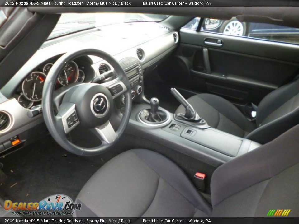 2009 Mazda MX-5 Miata Touring Roadster Stormy Blue Mica / Black Photo #14