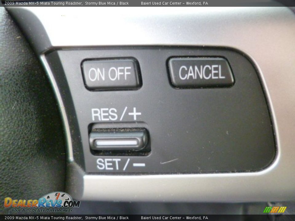 2009 Mazda MX-5 Miata Touring Roadster Stormy Blue Mica / Black Photo #18