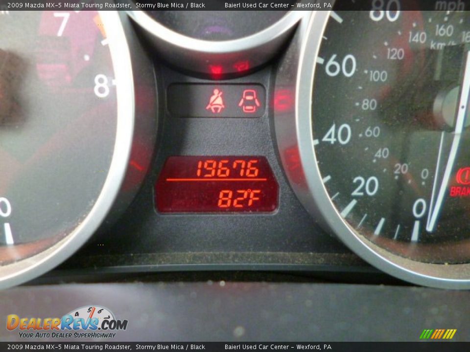 2009 Mazda MX-5 Miata Touring Roadster Stormy Blue Mica / Black Photo #20