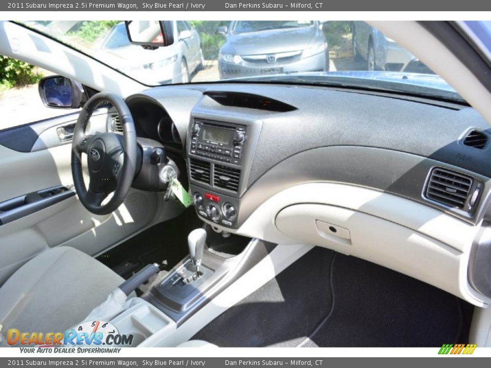 2011 Subaru Impreza 2.5i Premium Wagon Sky Blue Pearl / Ivory Photo #9