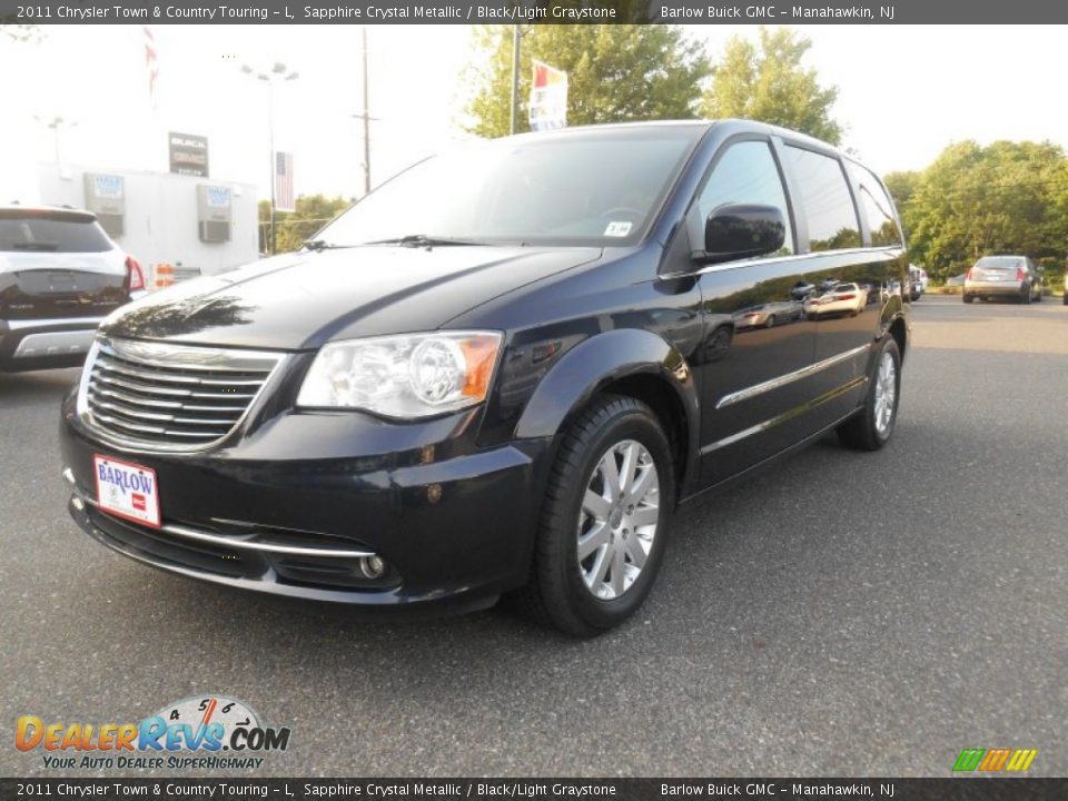 2011 Chrysler Town & Country Touring - L Sapphire Crystal Metallic / Black/Light Graystone Photo #3