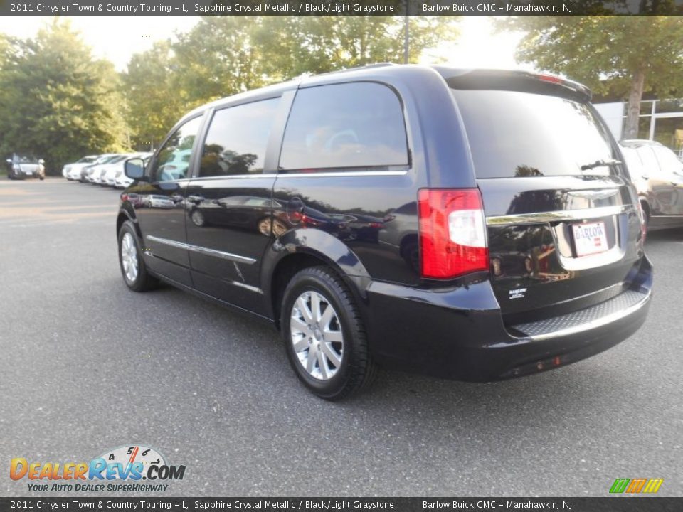 2011 Chrysler Town & Country Touring - L Sapphire Crystal Metallic / Black/Light Graystone Photo #4