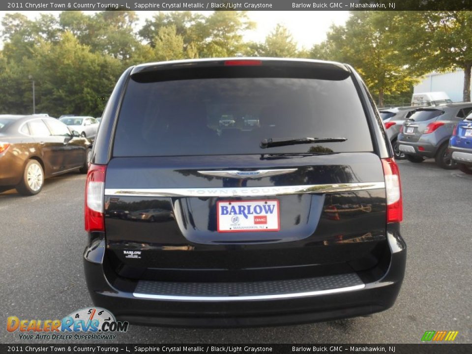2011 Chrysler Town & Country Touring - L Sapphire Crystal Metallic / Black/Light Graystone Photo #5