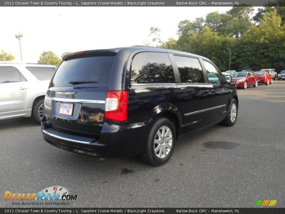 2011 Chrysler Town & Country Touring - L Sapphire Crystal Metallic / Black/Light Graystone Photo #6