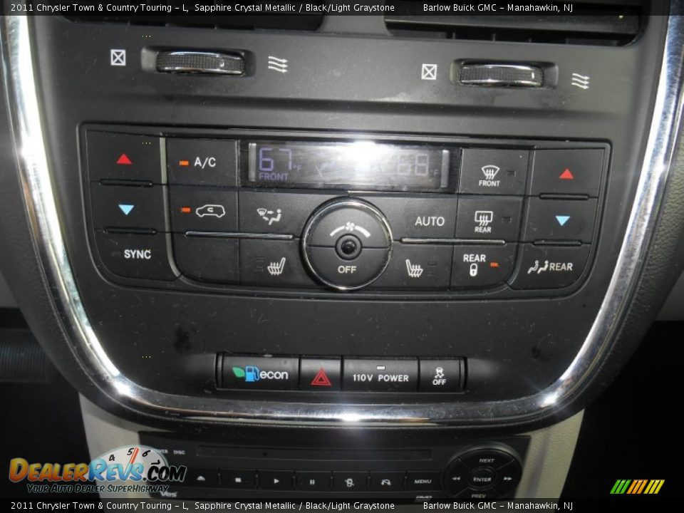 2011 Chrysler Town & Country Touring - L Sapphire Crystal Metallic / Black/Light Graystone Photo #30
