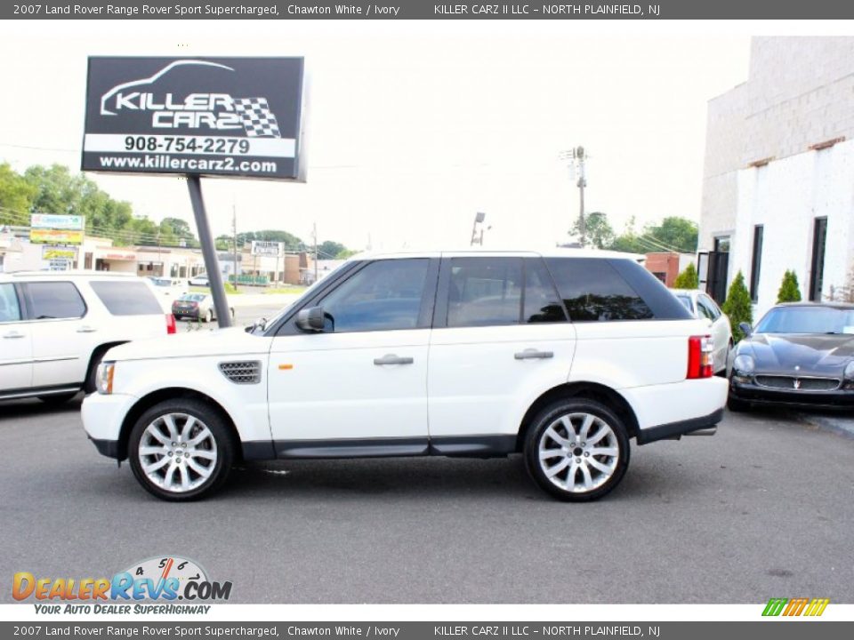2007 Land Rover Range Rover Sport Supercharged Chawton White / Ivory Photo #4