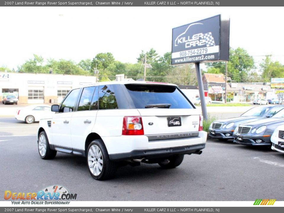 2007 Land Rover Range Rover Sport Supercharged Chawton White / Ivory Photo #5