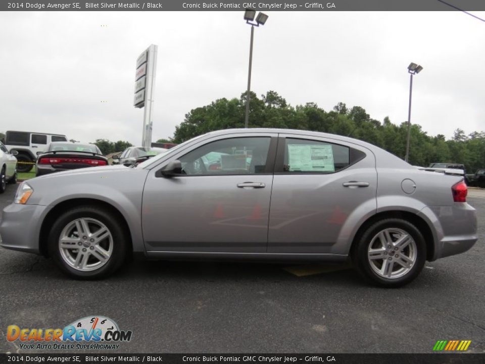 2014 Dodge Avenger SE Billet Silver Metallic / Black Photo #4