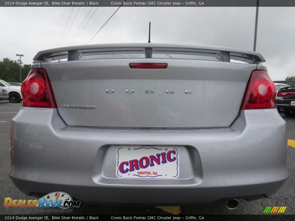 2014 Dodge Avenger SE Billet Silver Metallic / Black Photo #6