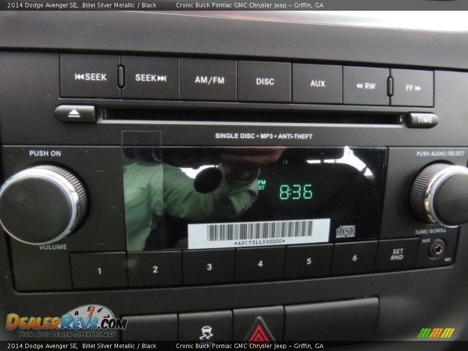 2014 Dodge Avenger SE Billet Silver Metallic / Black Photo #15