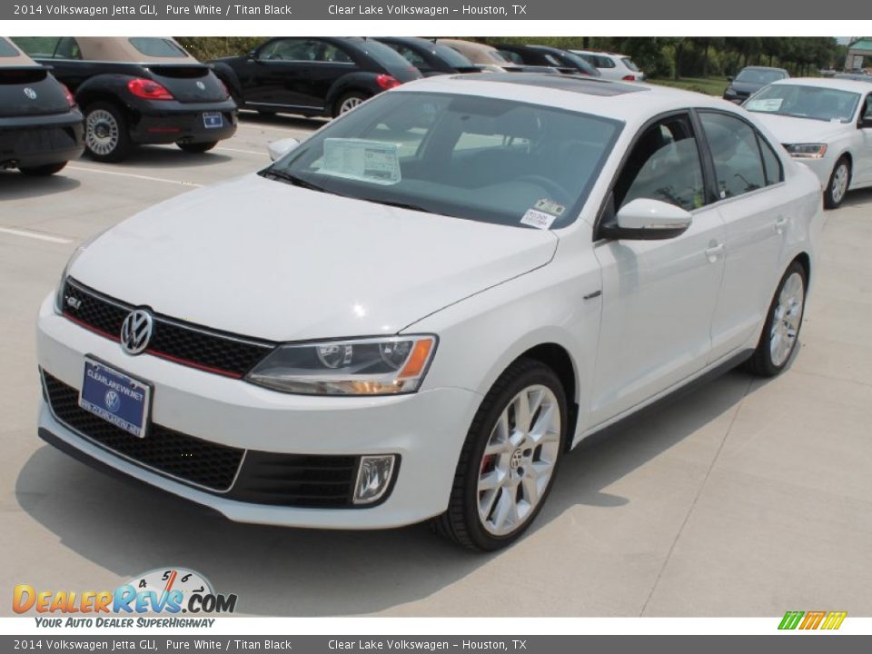 2014 Volkswagen Jetta GLI Pure White / Titan Black Photo #3