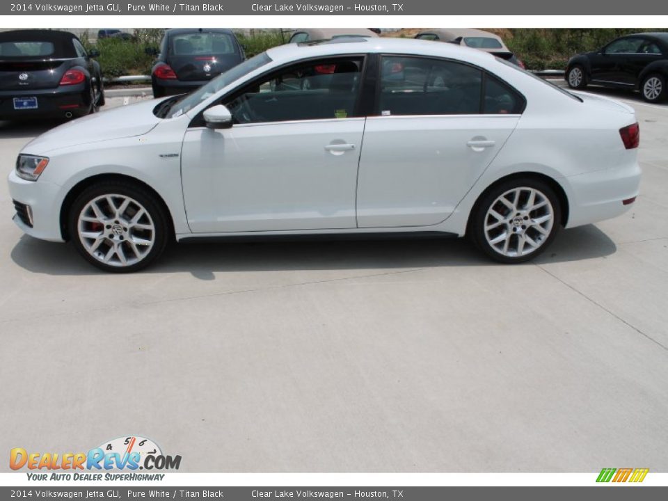 2014 Volkswagen Jetta GLI Pure White / Titan Black Photo #4