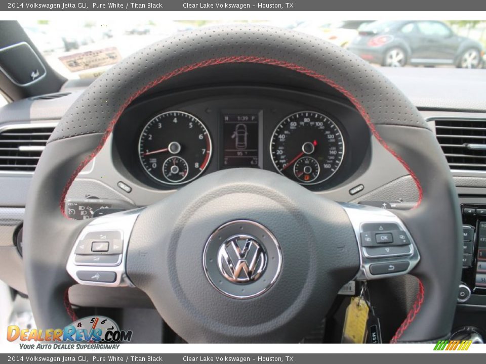 2014 Volkswagen Jetta GLI Pure White / Titan Black Photo #16