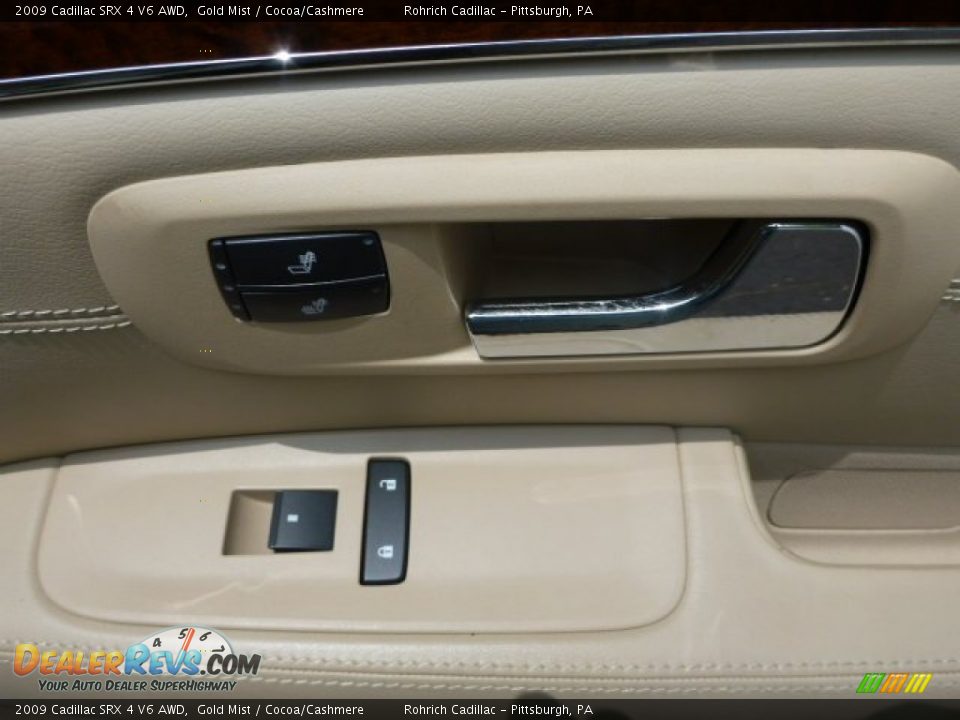 2009 Cadillac SRX 4 V6 AWD Gold Mist / Cocoa/Cashmere Photo #15