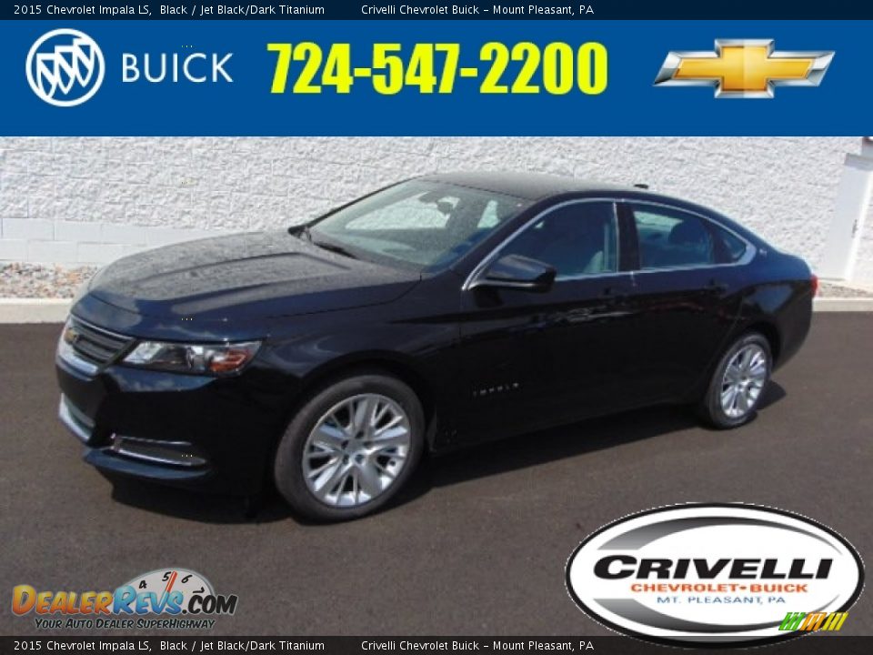 2015 Chevrolet Impala LS Black / Jet Black/Dark Titanium Photo #1