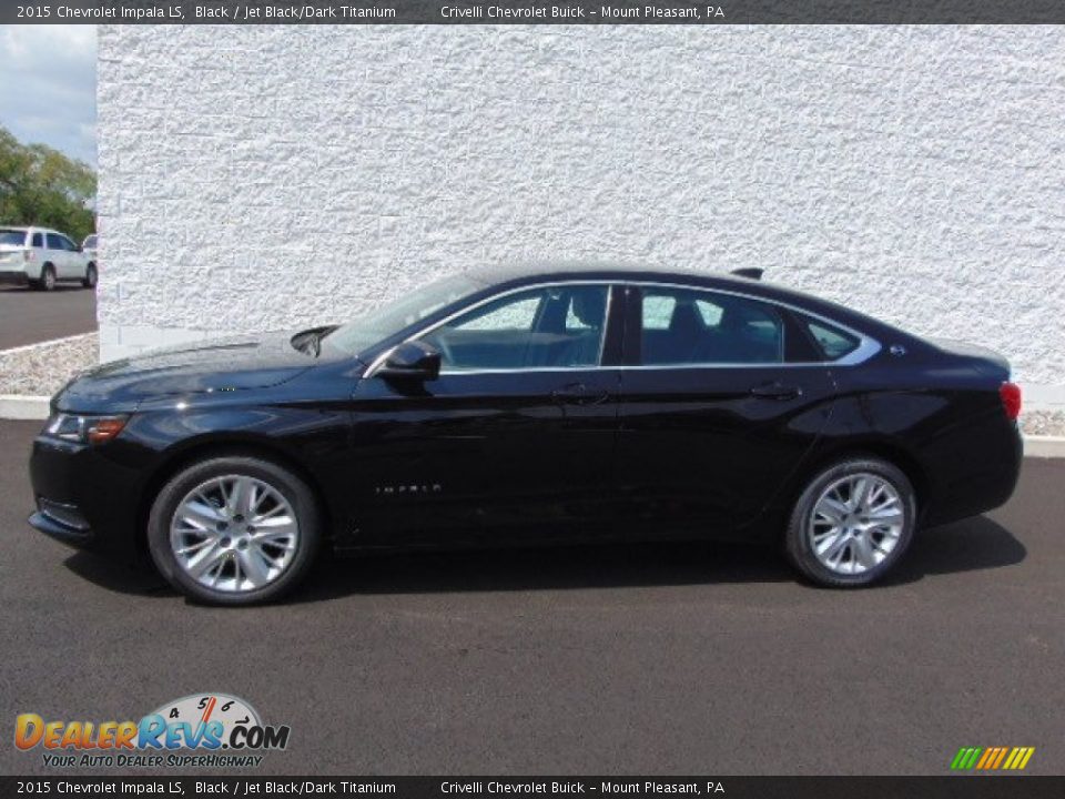 2015 Chevrolet Impala LS Black / Jet Black/Dark Titanium Photo #2
