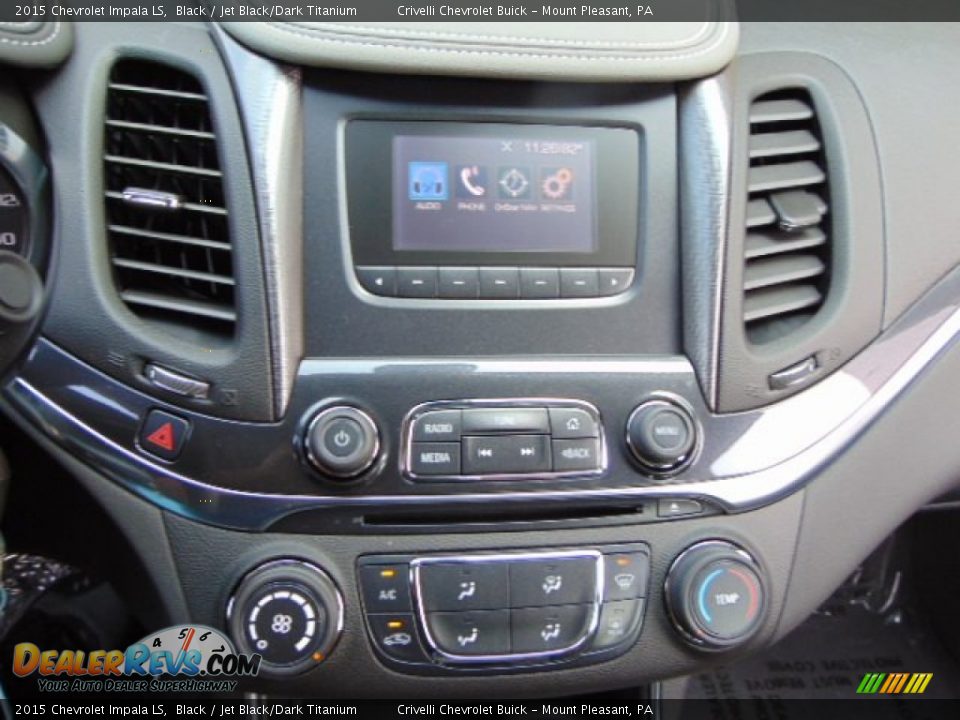 2015 Chevrolet Impala LS Black / Jet Black/Dark Titanium Photo #12