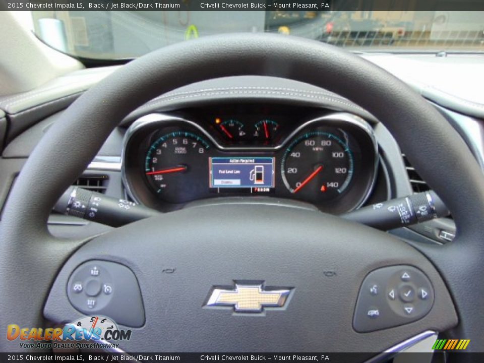 2015 Chevrolet Impala LS Black / Jet Black/Dark Titanium Photo #17