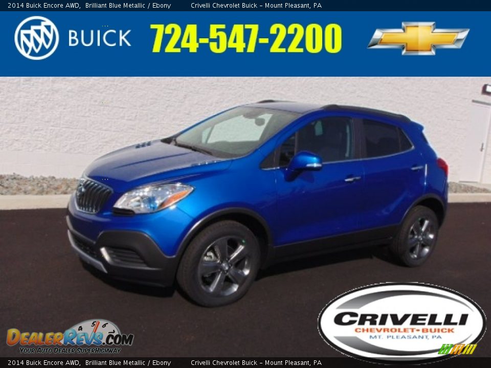 2014 Buick Encore AWD Brilliant Blue Metallic / Ebony Photo #1