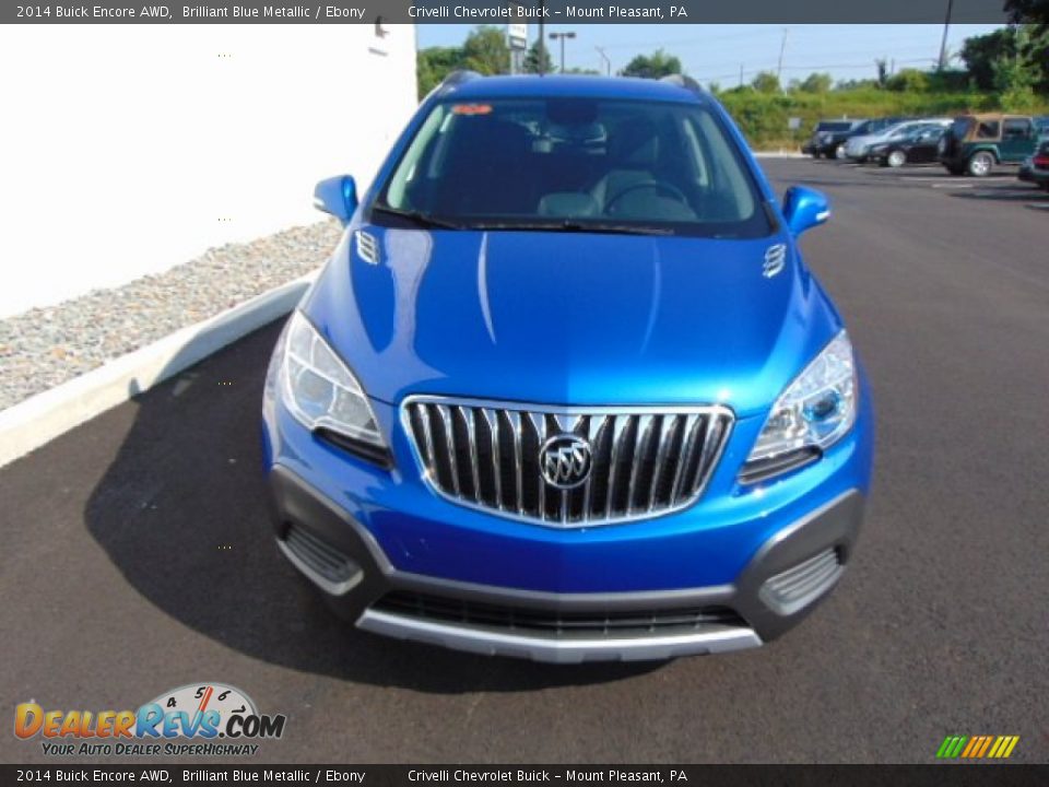 2014 Buick Encore AWD Brilliant Blue Metallic / Ebony Photo #4