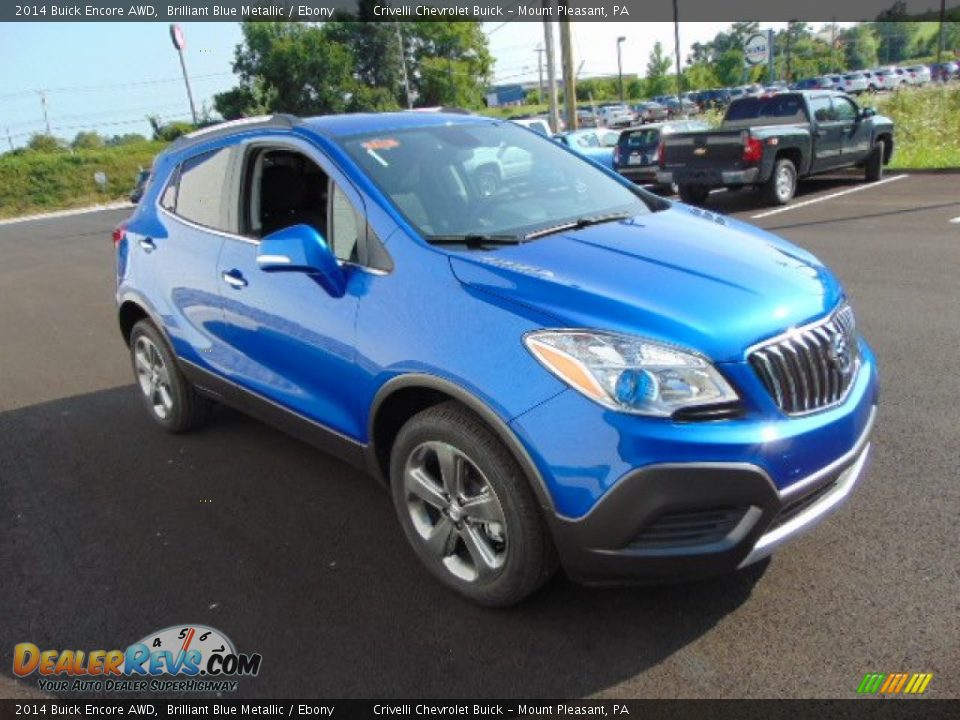 2014 Buick Encore AWD Brilliant Blue Metallic / Ebony Photo #5