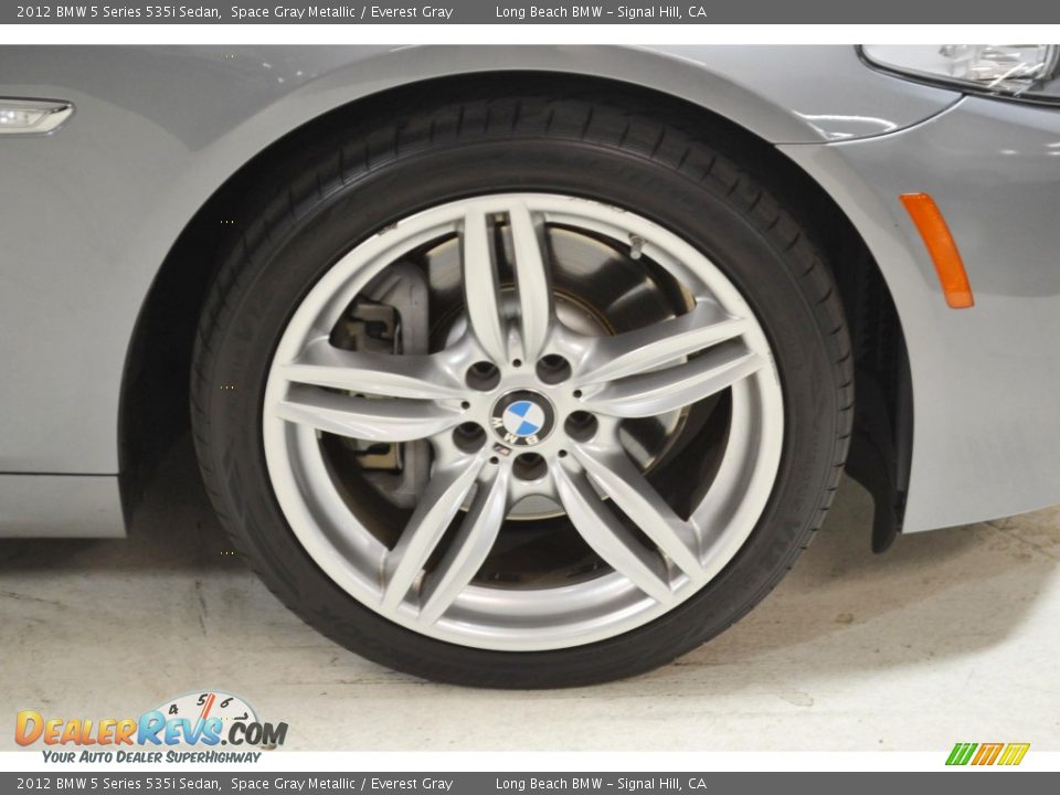 2012 BMW 5 Series 535i Sedan Space Gray Metallic / Everest Gray Photo #3