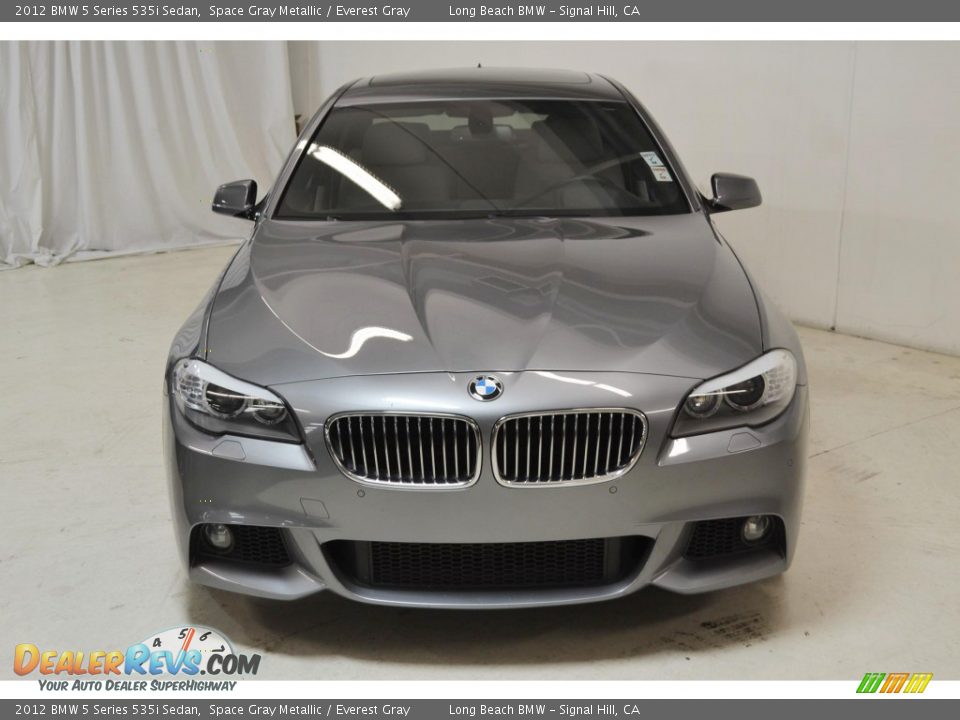 2012 BMW 5 Series 535i Sedan Space Gray Metallic / Everest Gray Photo #4