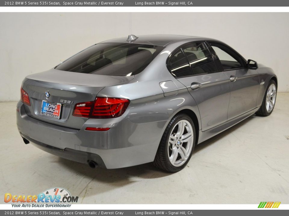 2012 BMW 5 Series 535i Sedan Space Gray Metallic / Everest Gray Photo #5