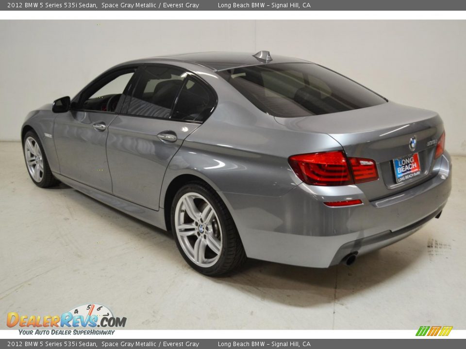 2012 BMW 5 Series 535i Sedan Space Gray Metallic / Everest Gray Photo #6