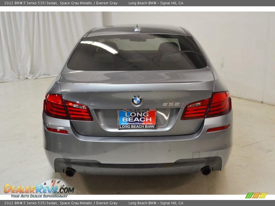 2012 BMW 5 Series 535i Sedan Space Gray Metallic / Everest Gray Photo #7