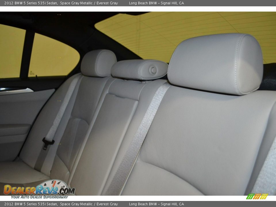 2012 BMW 5 Series 535i Sedan Space Gray Metallic / Everest Gray Photo #17