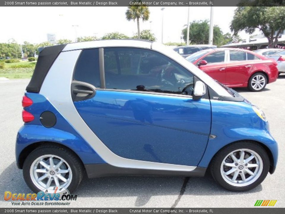 2008 Smart fortwo passion cabriolet Blue Metallic / Design Black Photo #8
