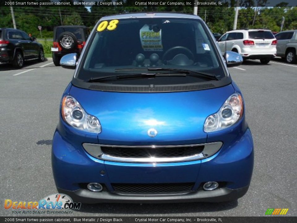 2008 Smart fortwo passion cabriolet Blue Metallic / Design Black Photo #10
