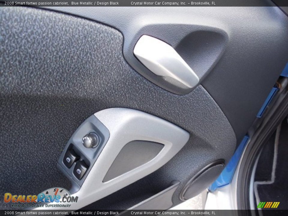 2008 Smart fortwo passion cabriolet Blue Metallic / Design Black Photo #15