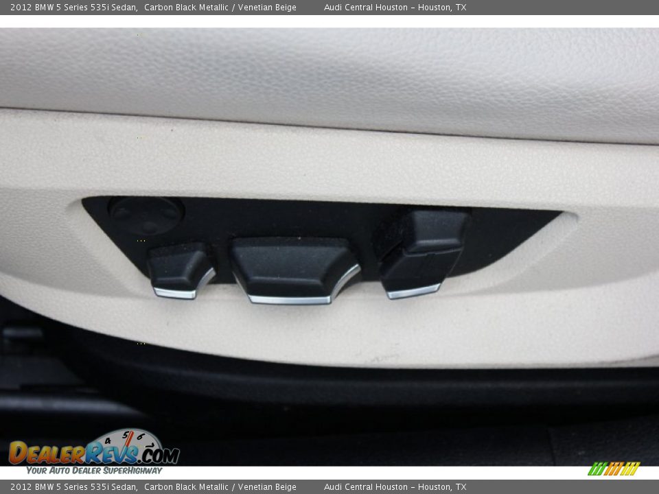2012 BMW 5 Series 535i Sedan Carbon Black Metallic / Venetian Beige Photo #12