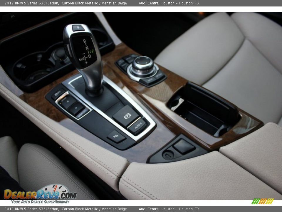 2012 BMW 5 Series 535i Sedan Carbon Black Metallic / Venetian Beige Photo #16