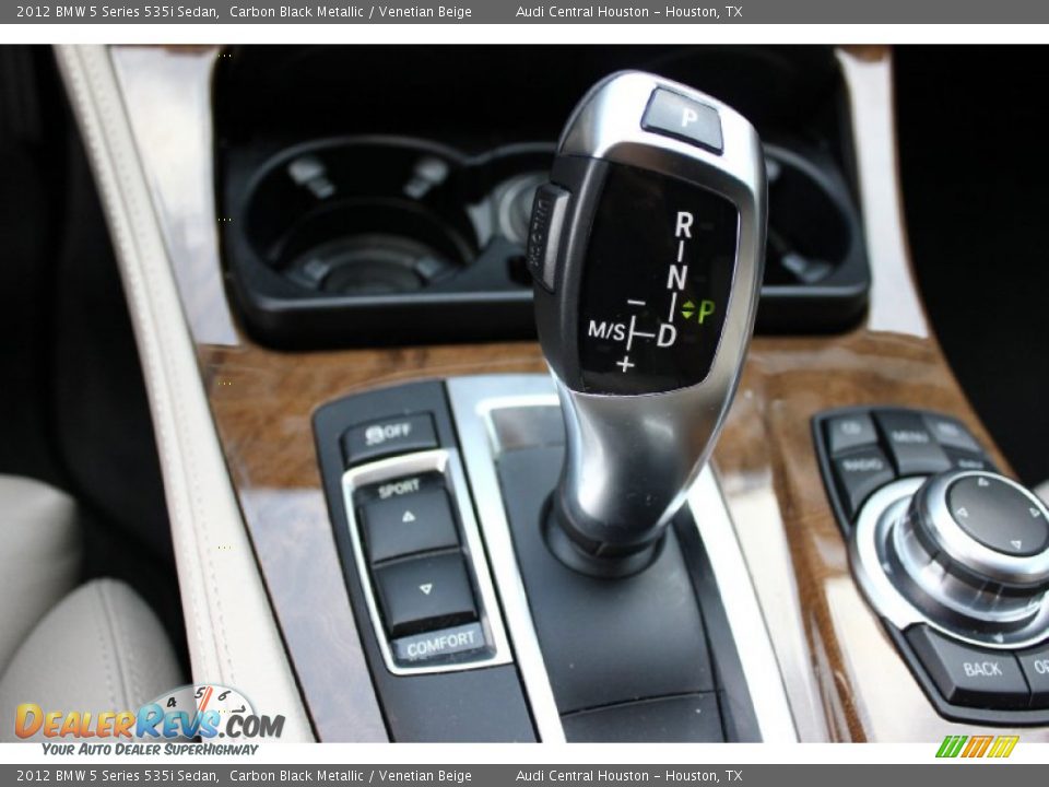 2012 BMW 5 Series 535i Sedan Carbon Black Metallic / Venetian Beige Photo #18