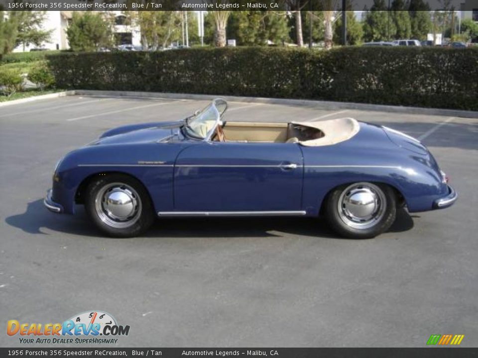 1956 Porsche 356 Speedster ReCreation Blue / Tan Photo #2