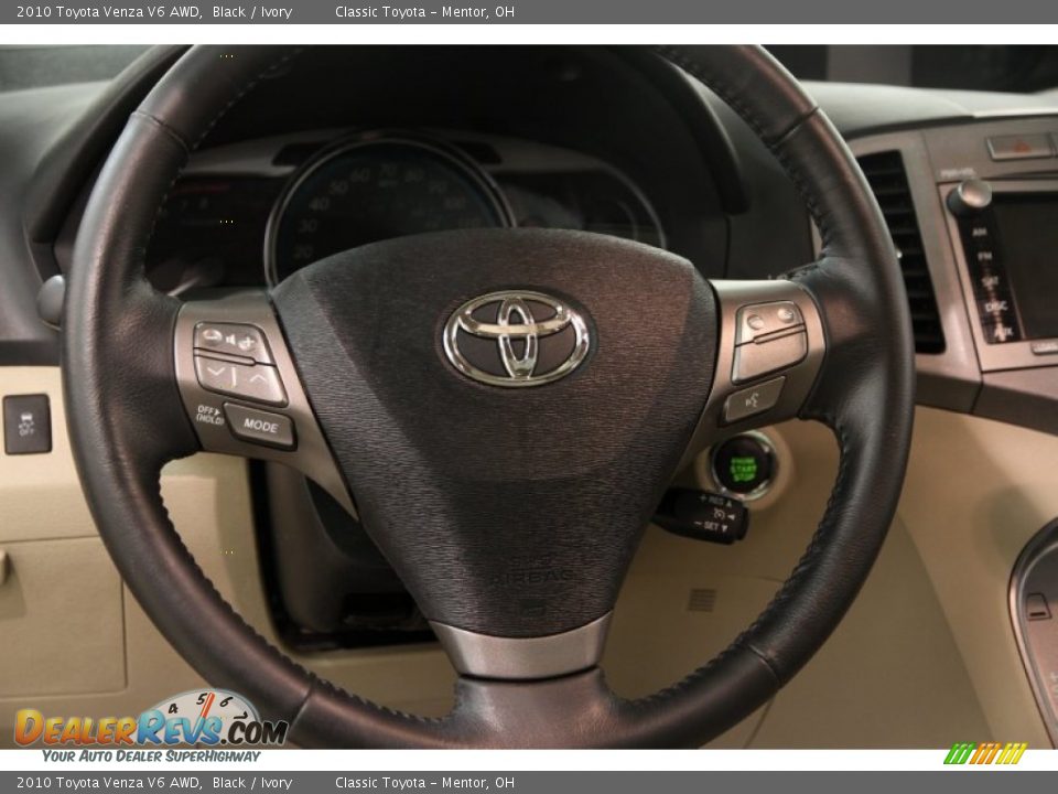 2010 Toyota Venza V6 AWD Steering Wheel Photo #9