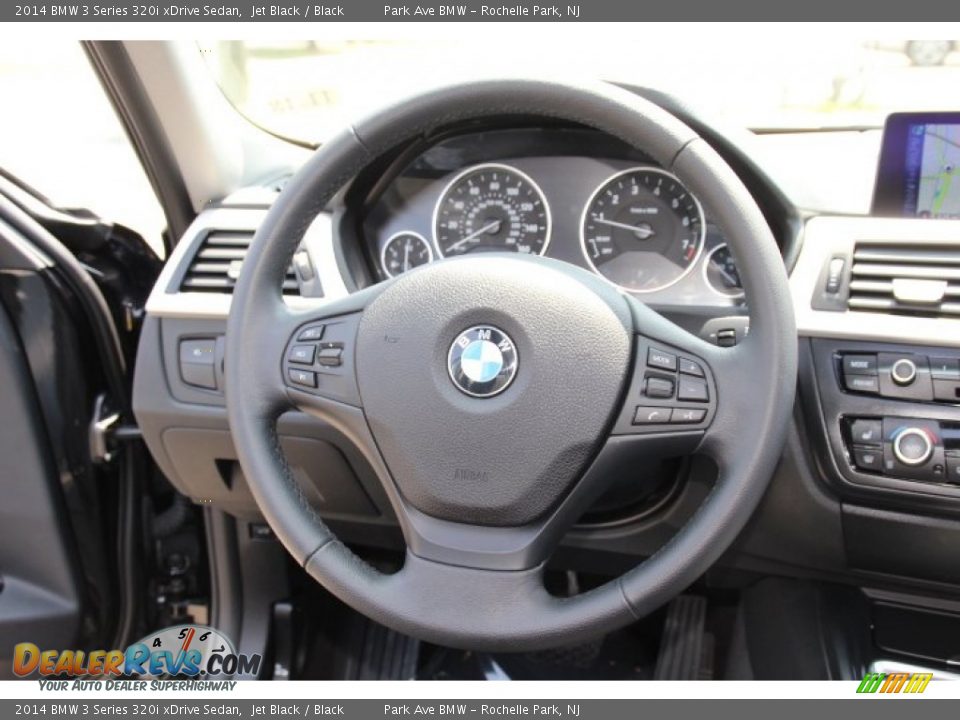 2014 BMW 3 Series 320i xDrive Sedan Jet Black / Black Photo #16