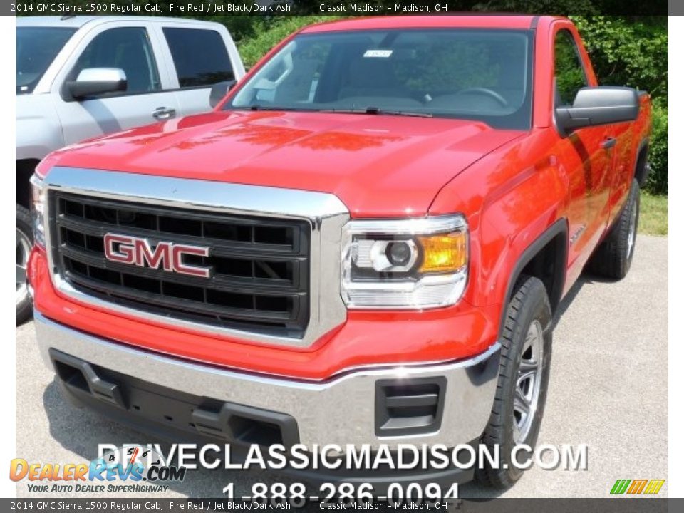 2014 GMC Sierra 1500 Regular Cab Fire Red / Jet Black/Dark Ash Photo #1