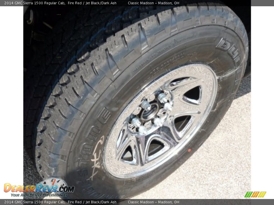 2014 GMC Sierra 1500 Regular Cab Fire Red / Jet Black/Dark Ash Photo #4