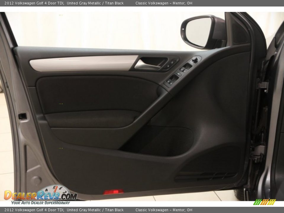 2012 Volkswagen Golf 4 Door TDI United Gray Metallic / Titan Black Photo #4