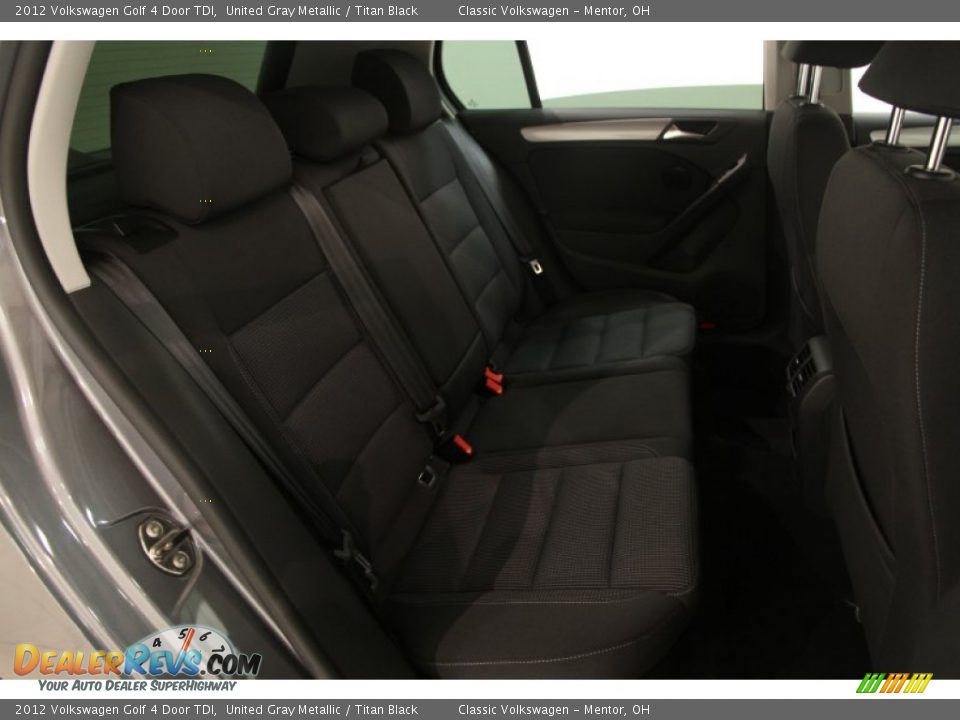 2012 Volkswagen Golf 4 Door TDI United Gray Metallic / Titan Black Photo #21