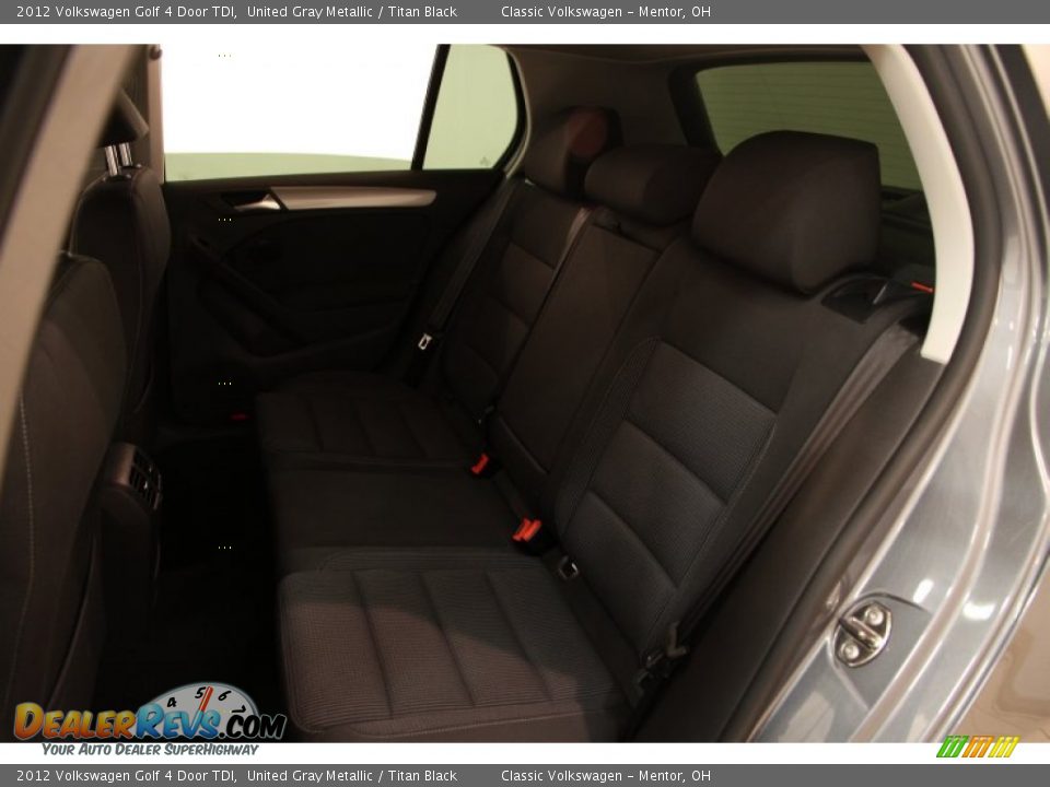 2012 Volkswagen Golf 4 Door TDI United Gray Metallic / Titan Black Photo #22